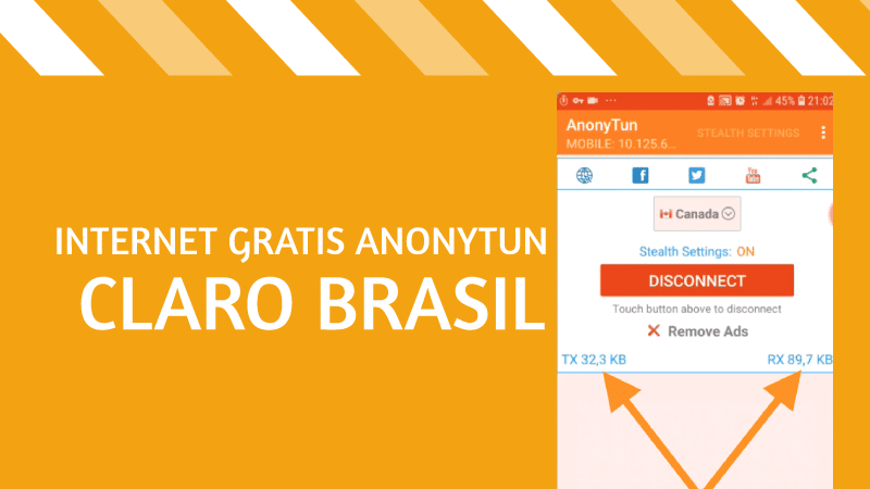 anonytun claro internet gratis en brasil
